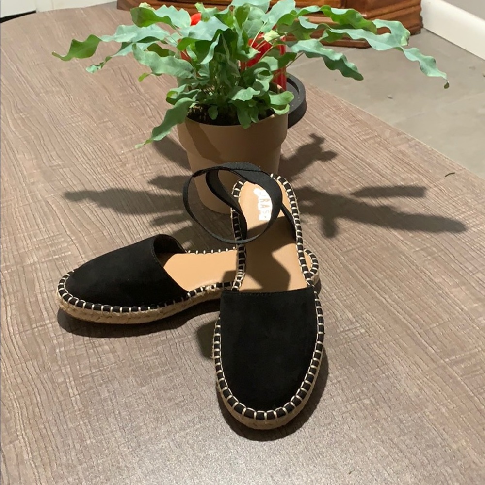 Black Espadrille flats